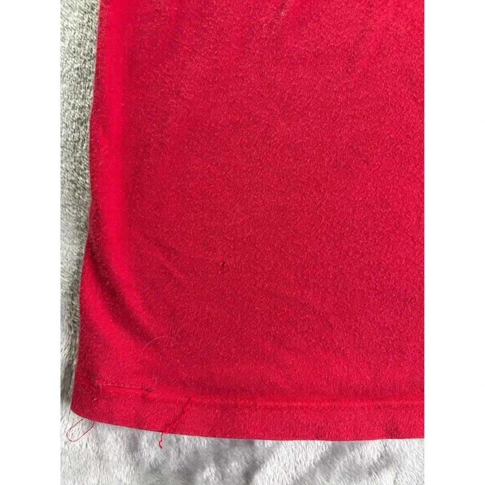True Religion Buddha Guitar World Tour Men's T-Shirt XXL Red Large Front Graphic